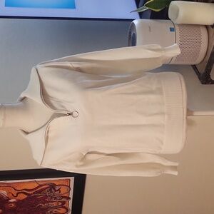 Anrabess White Turtleneck Sweater